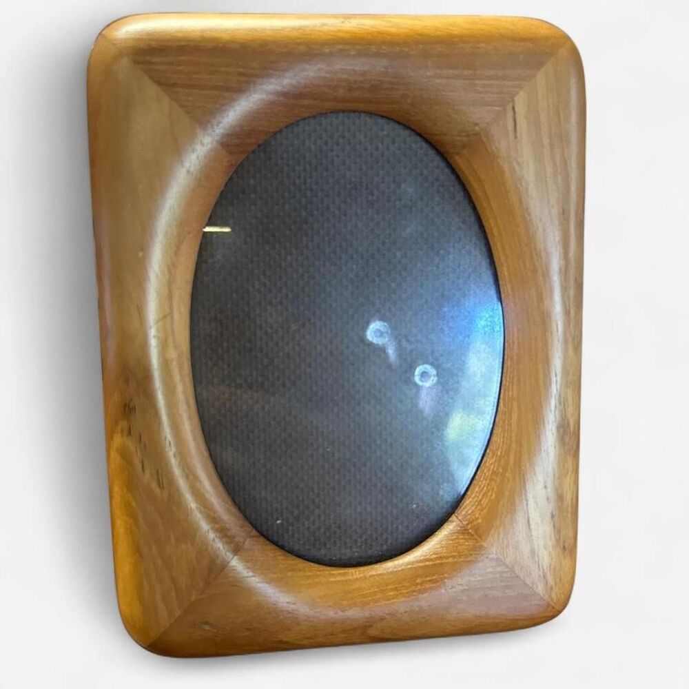 Vintage Solid Wood Oval Picture Frame